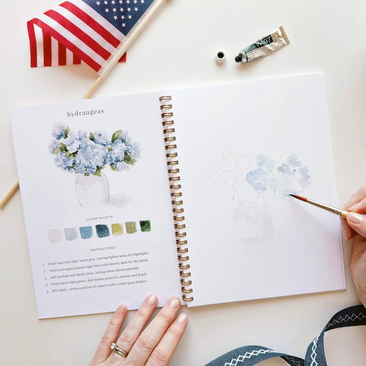 Watercolor Workbook - Americana - Emily Lex - emily lex studio