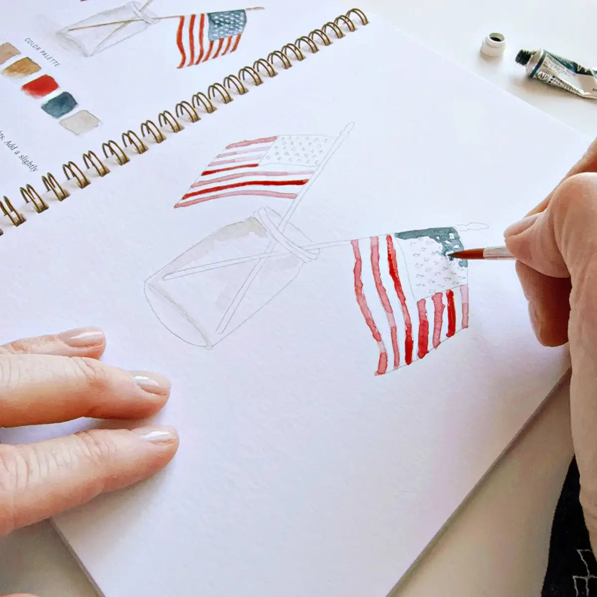 Watercolor Workbook - Americana - Emily Lex - emily lex studio