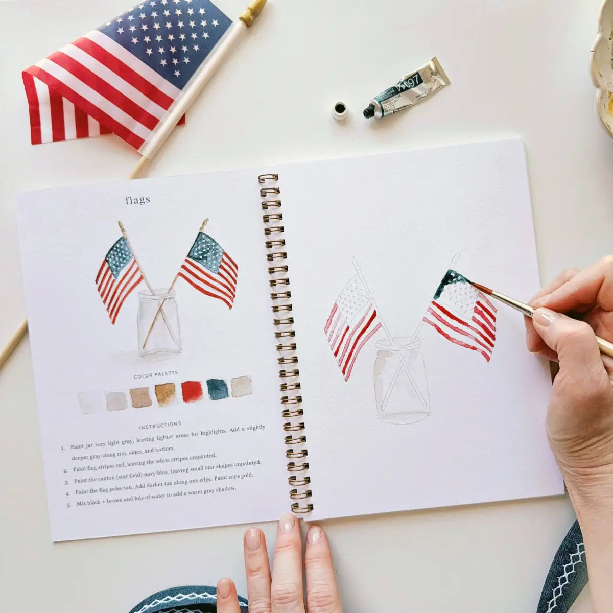 Watercolor Workbook - Americana - Emily Lex - emily lex studio