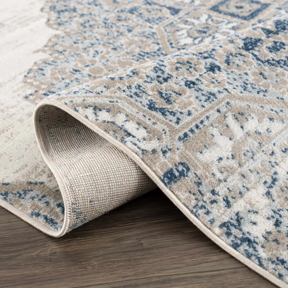 Amir Blue Medallion Area Rug - Boutique Rugs