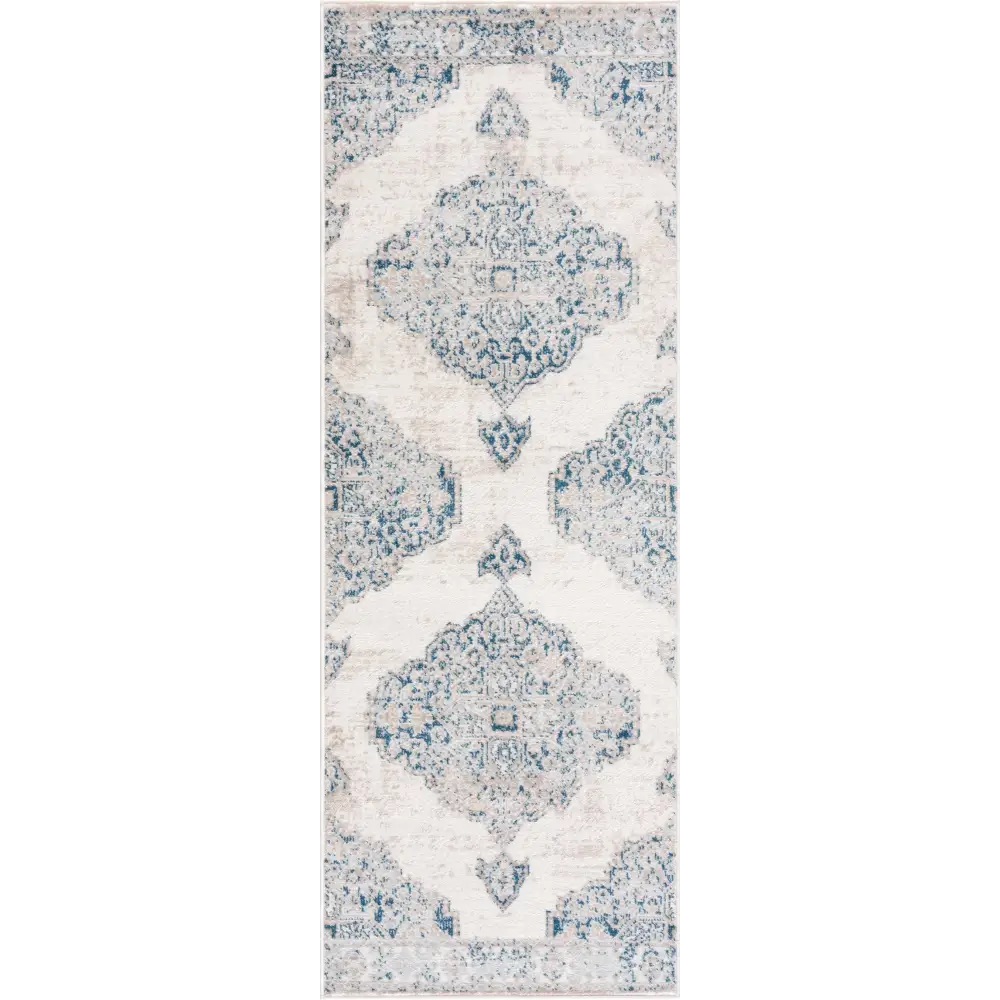 Amir Blue Medallion Area Rug - Boutique Rugs