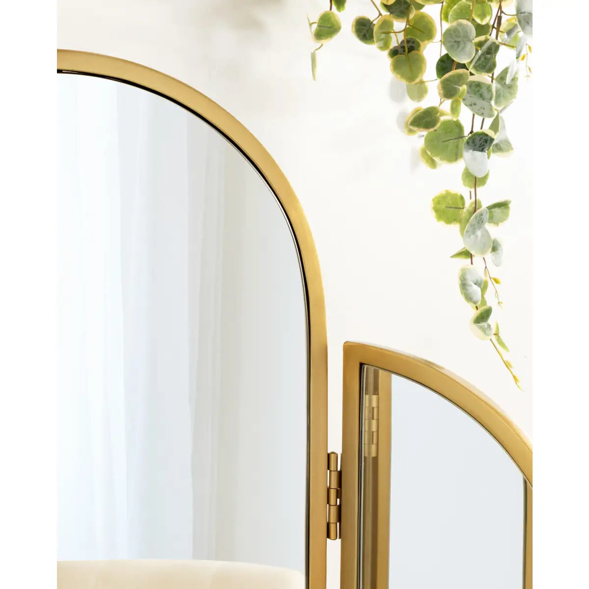 Amoli Tri-Fold Arch Vanity Mirror - kateandlaurel