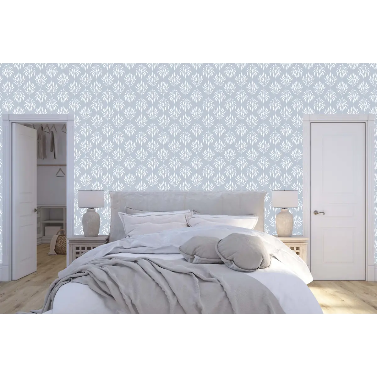 Amorette Wallpaper - Palm Branches - by Melissa Johnson Design - Loomwell Home Goods