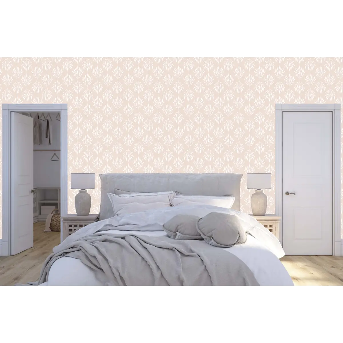 Amorette Wallpaper - Palm Branches - by Melissa Johnson Design - Loomwell Home Goods