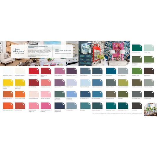 Amy Howard LuxeLacquer - Color Card - Amy Howard At Home