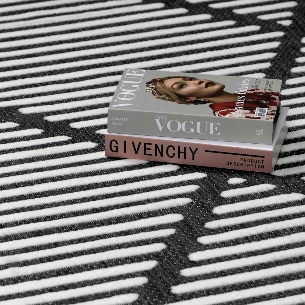 Anah Black Outdoor Rug - Boutique Rugs