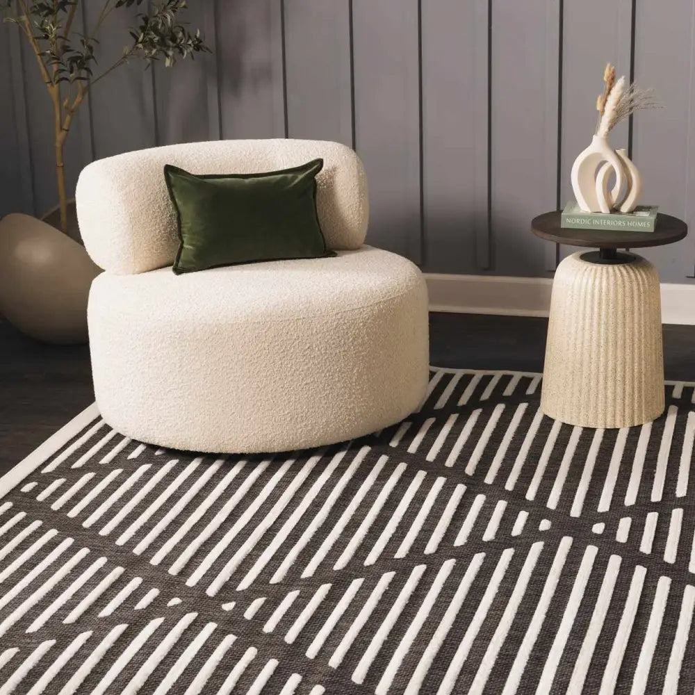 Anah Black Outdoor Rug - Boutique Rugs