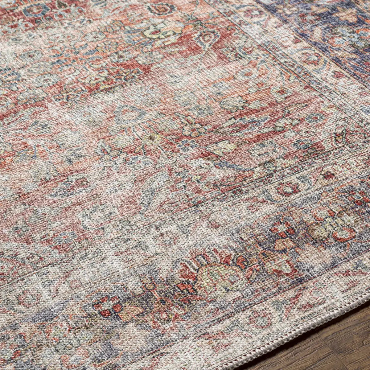 Anahawan Persian Style Washable Area Rug - 5’3’’ x 7’ Rectangle - Boutique Rugs