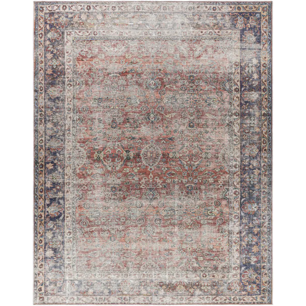Anahawan Persian Style Washable Area Rug - 7’6’’ x 9’6’’ Rectangle - Boutique Rugs