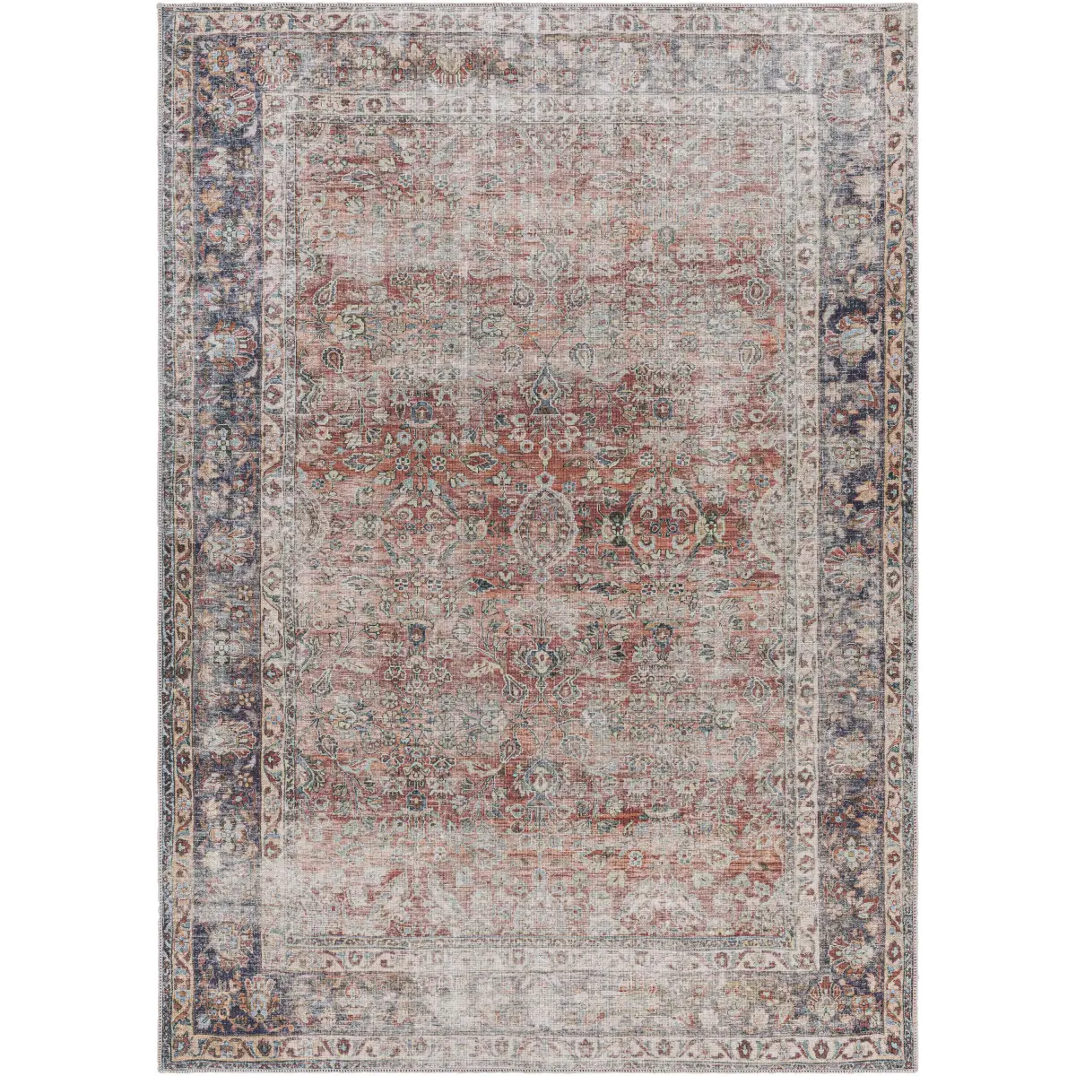 Anahawan Persian Style Washable Area Rug - Boutique Rugs
