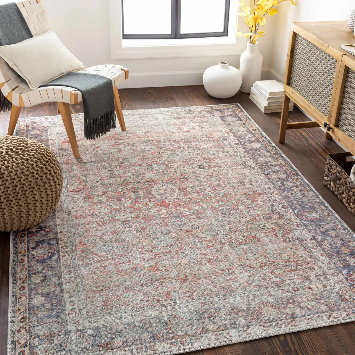 Anahawan Persian Style Washable Area Rug - Boutique Rugs