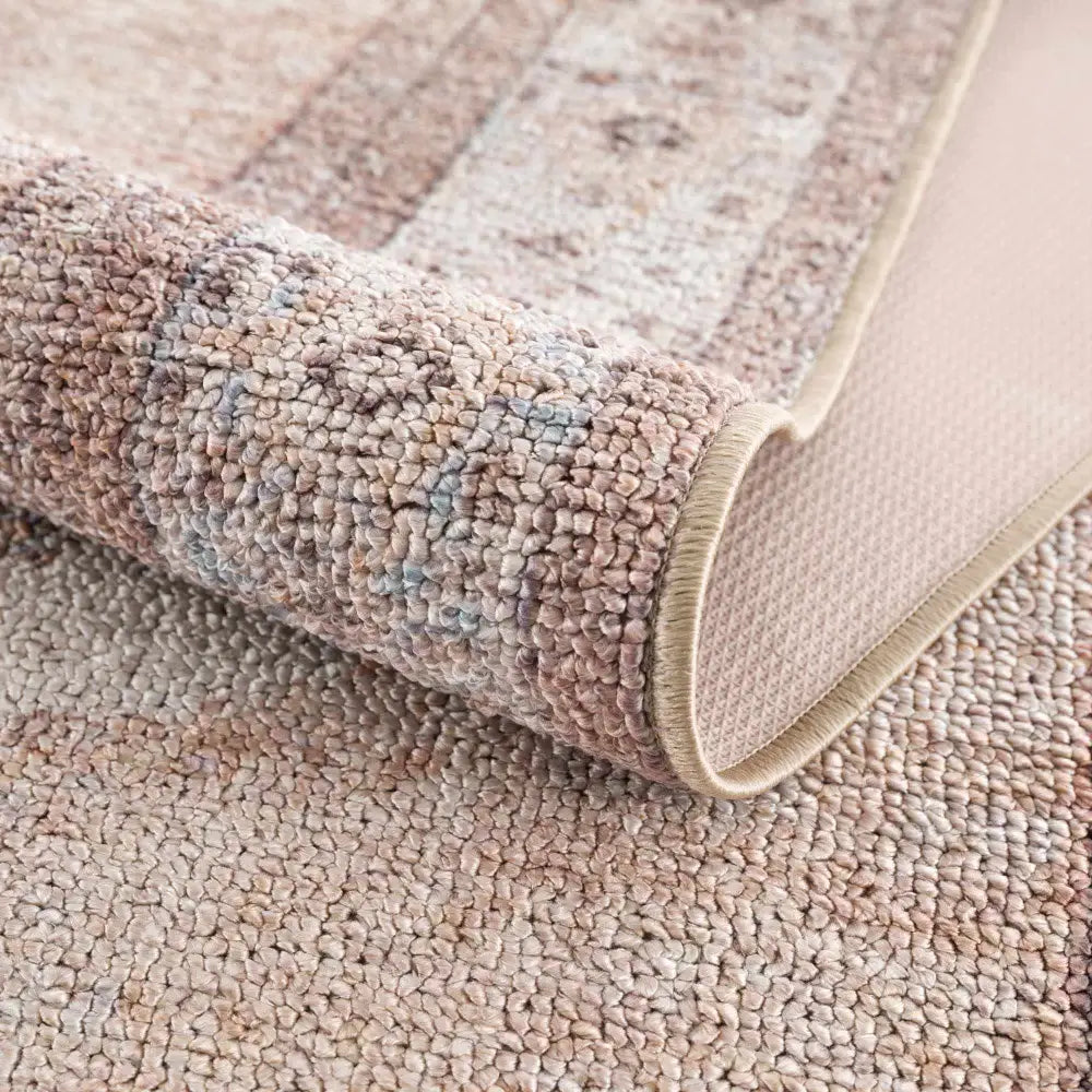 Analu Peach Washable Area Rug - Boutique Rugs