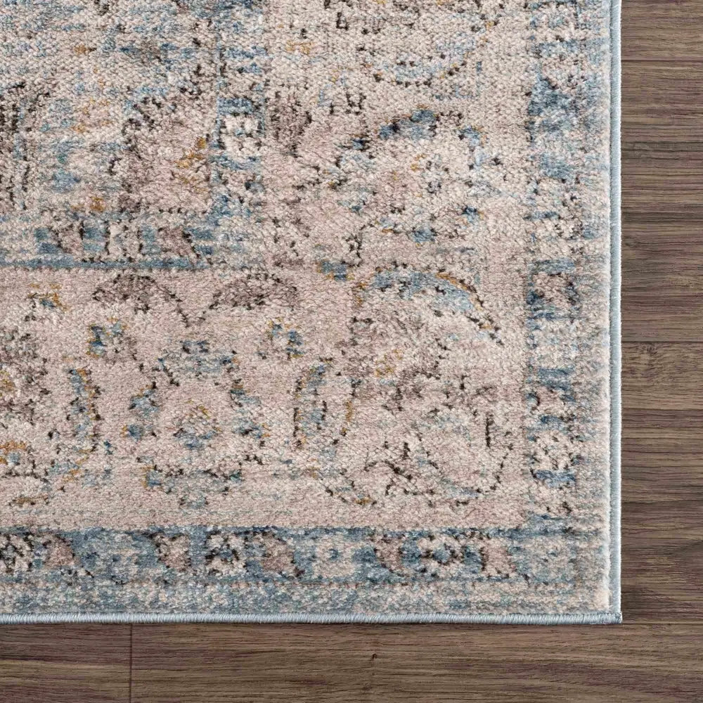 Anana Silver Blue & Beige Area Rug - Clearance - Boutique Rugs