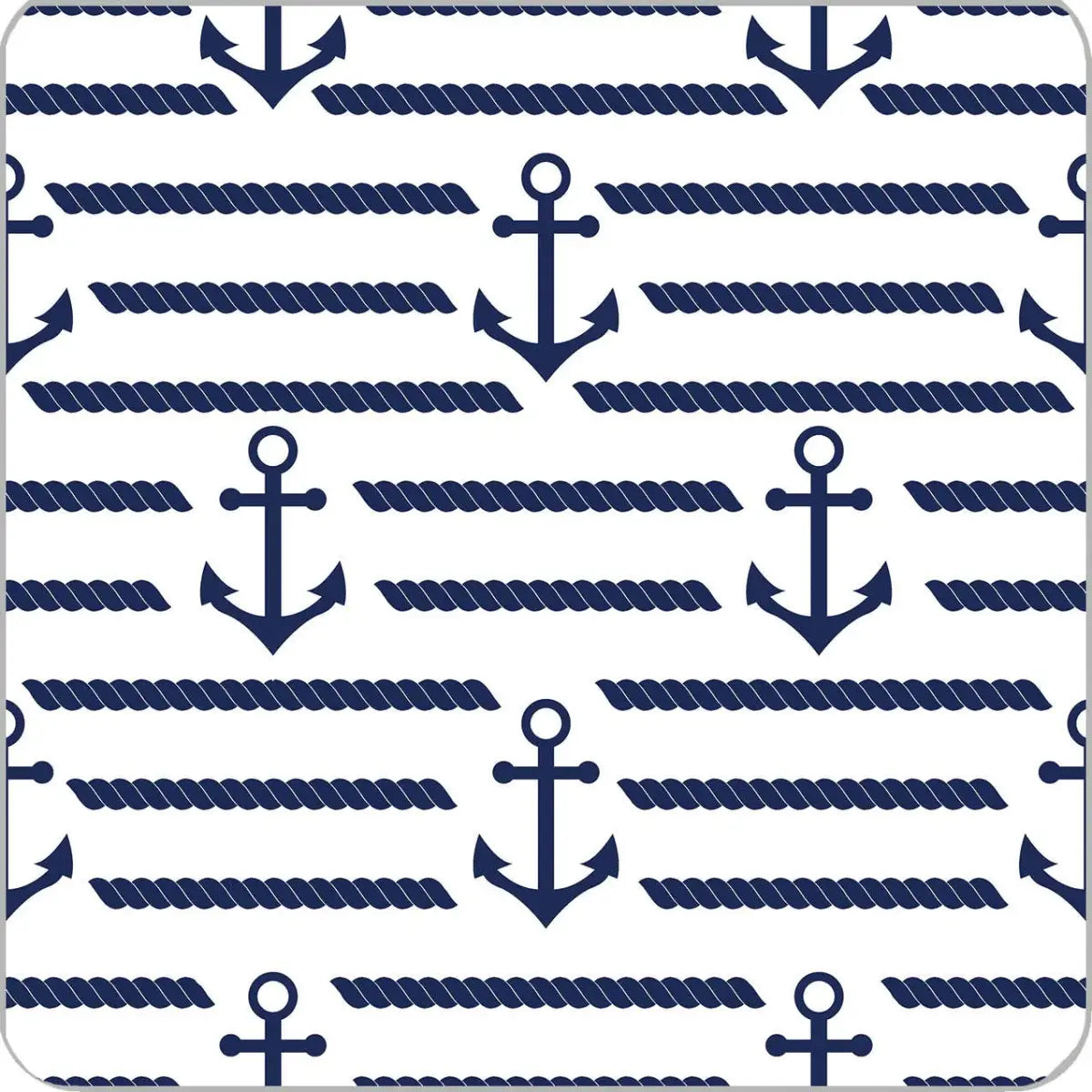 Anchor Stripe Paper Coasters Set of 20 - WH Hostess Social Stationery
