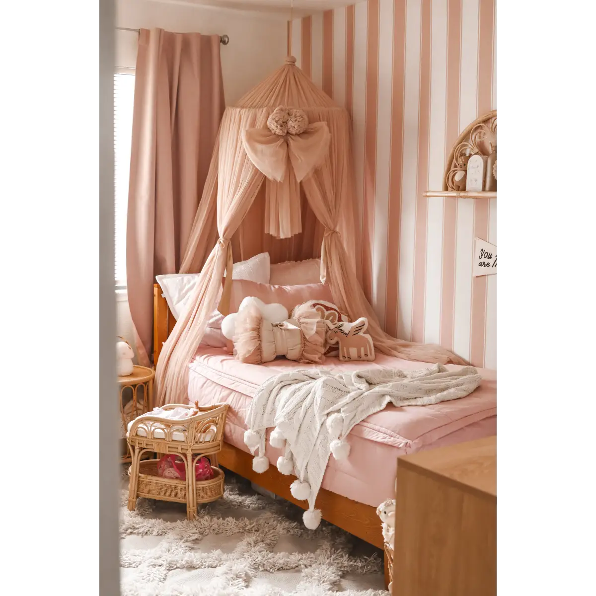 Andy Wallpaper - Bold Ticking Stripe - by Hufton Studio - Loomwell Home Goods