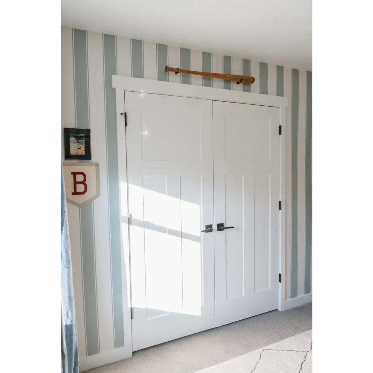 Andy Wallpaper - Bold Ticking Stripe - by Hufton Studio - Loomwell Home Goods