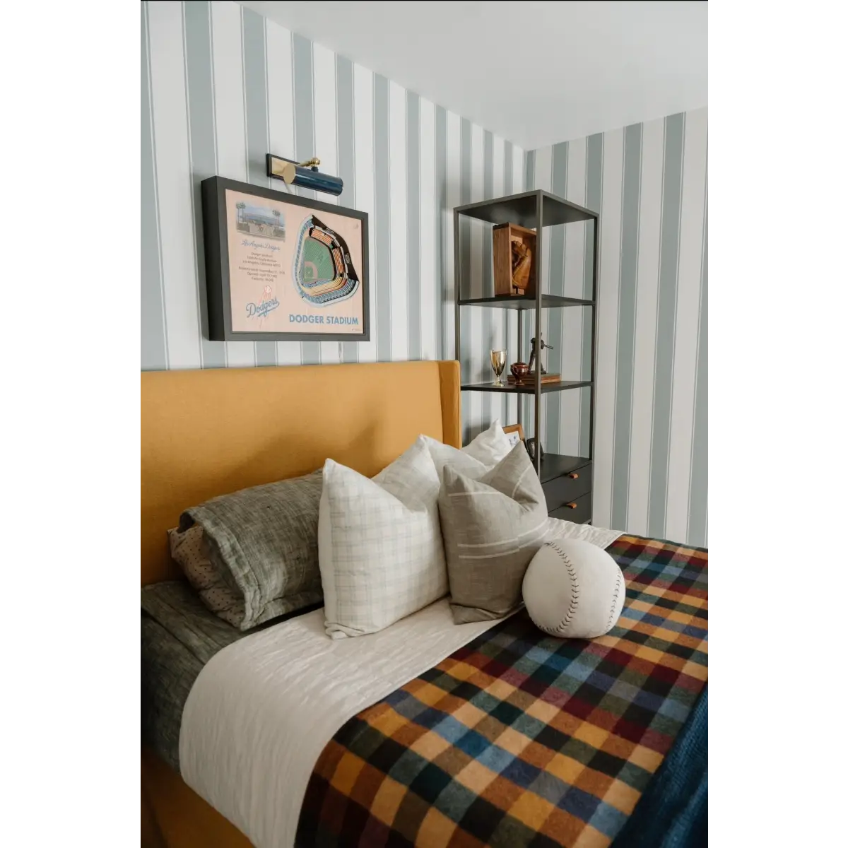 Andy Wallpaper - Bold Ticking Stripe - by Hufton Studio - Loomwell Home Goods