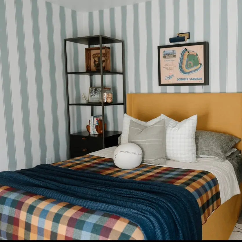 Andy Wallpaper - Bold Ticking Stripe - by Hufton Studio - Loomwell Home Goods