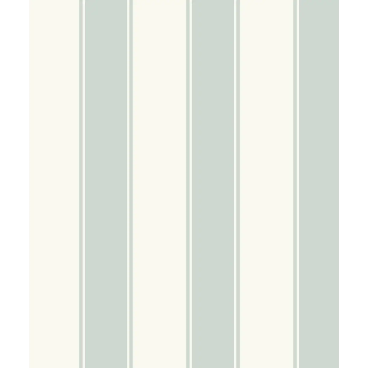 Andy Wallpaper - Bold Ticking Stripe - by Hufton Studio - Sample 1 foot by 1 foot / Mint - Loomwell Home Goods