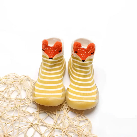 Animal Long Shoe Socks - Fox - 0-6 Months - Grookz Shoes