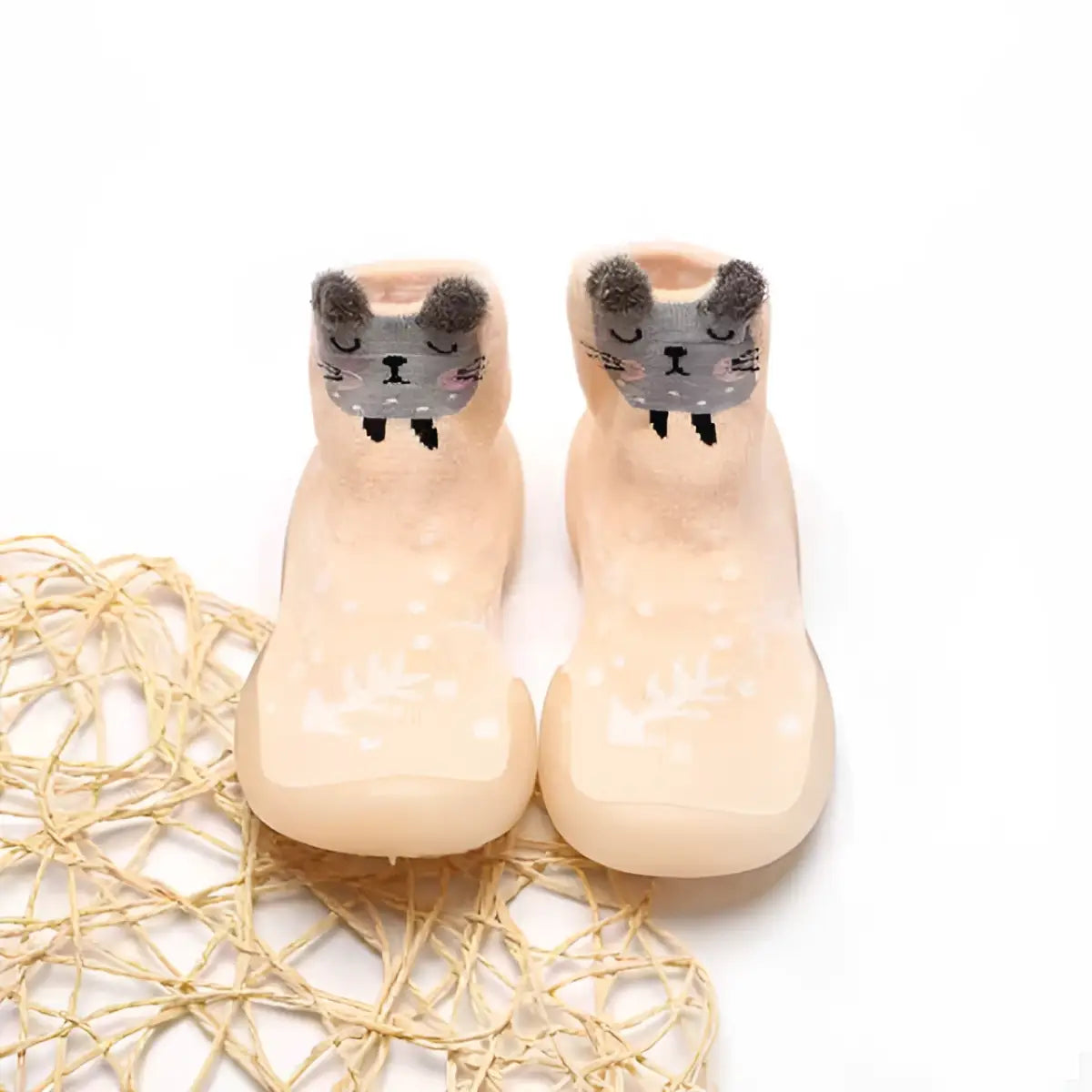 Animal Long Shoe Socks - Mouse - 0-6 Months - Grookz Shoes