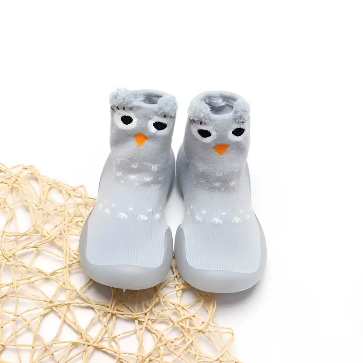 Animal Long Shoe Socks - Owl - 0-6 Months - Grookz Shoes