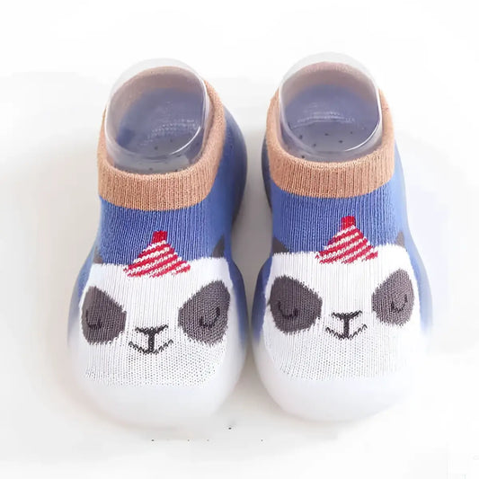 Animal Sock Shoes - Blue Panda - Grookz Shoes