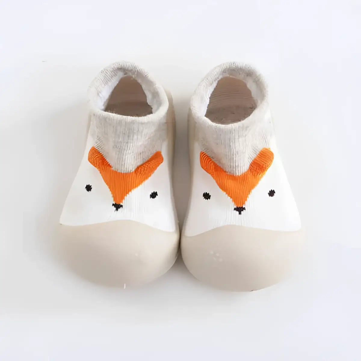 Animal Sock Shoes - Gray Little Fox - Grookz Shoes