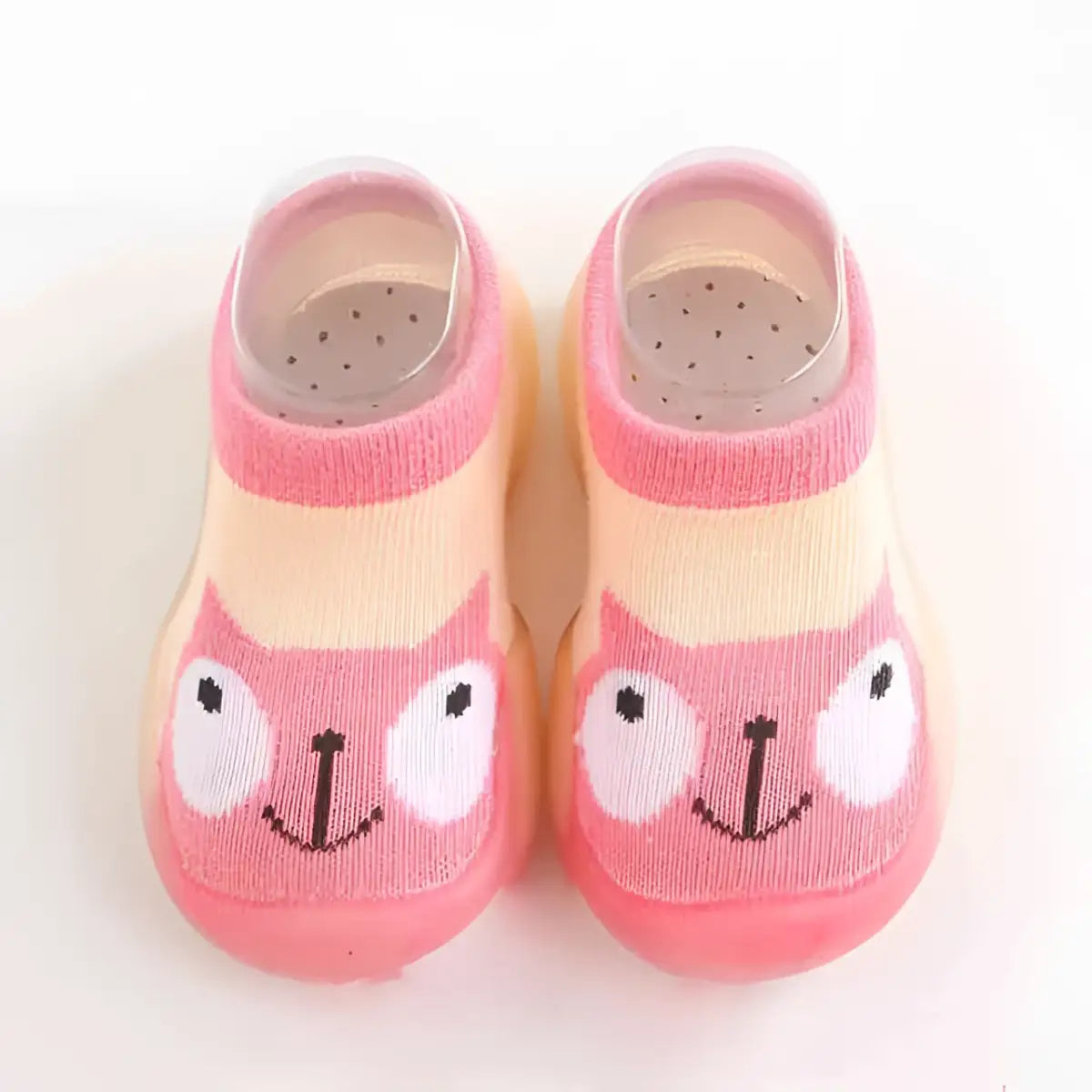 Animal Sock Shoes - Pink Cat - Grookz Shoes