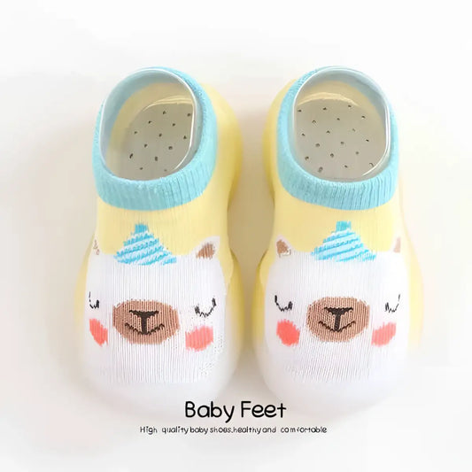 Animal Sock Shoes - White Sheep - 0-6 Months - Grookz Shoes