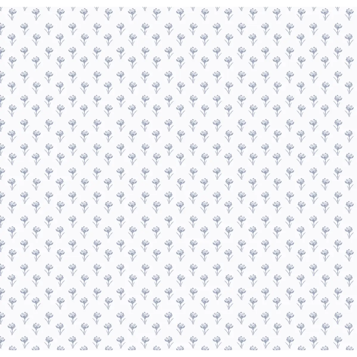 Anita Wallpaper - Tiny Flower Dots - by Studio Stephie - Sample 1 foot by 1 foot / Blue - Loomwell Home Goods