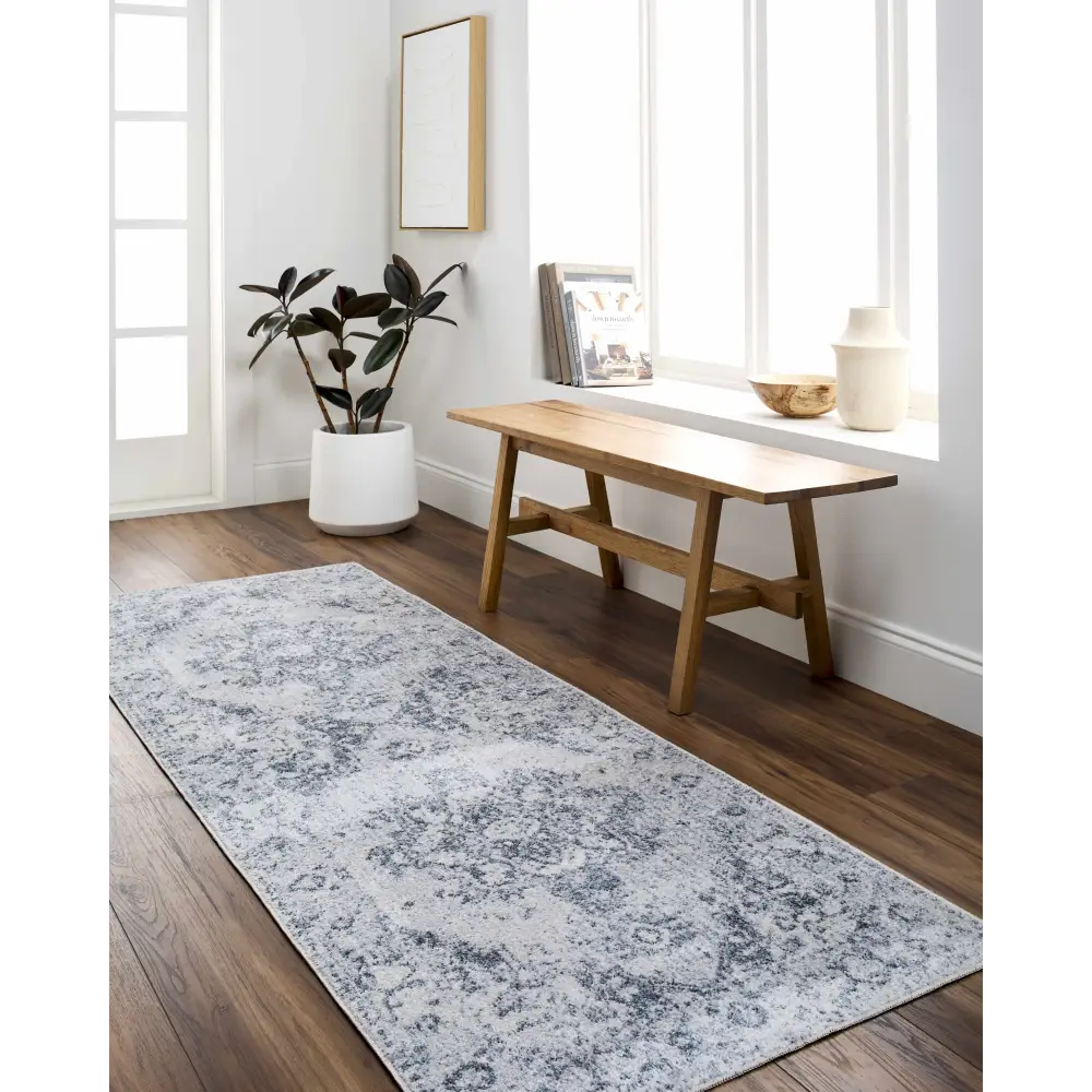 Ankti Aqua Washable Area Rug - Boutique Rugs