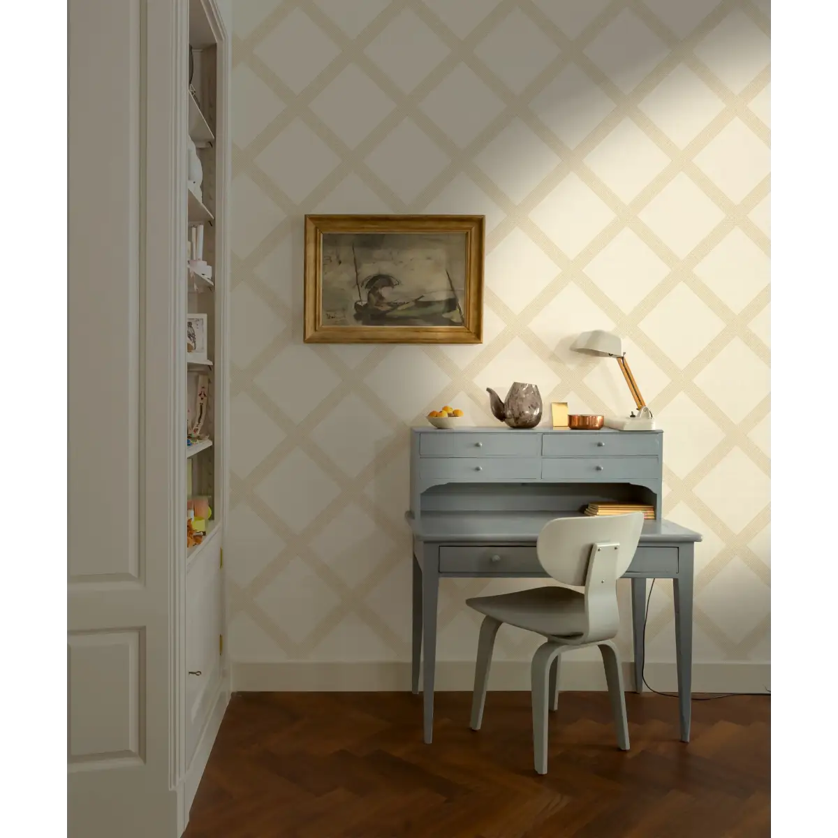 Annie Diamond Plaid Wallpaper by Ali Anni - Loomwell Home Goods