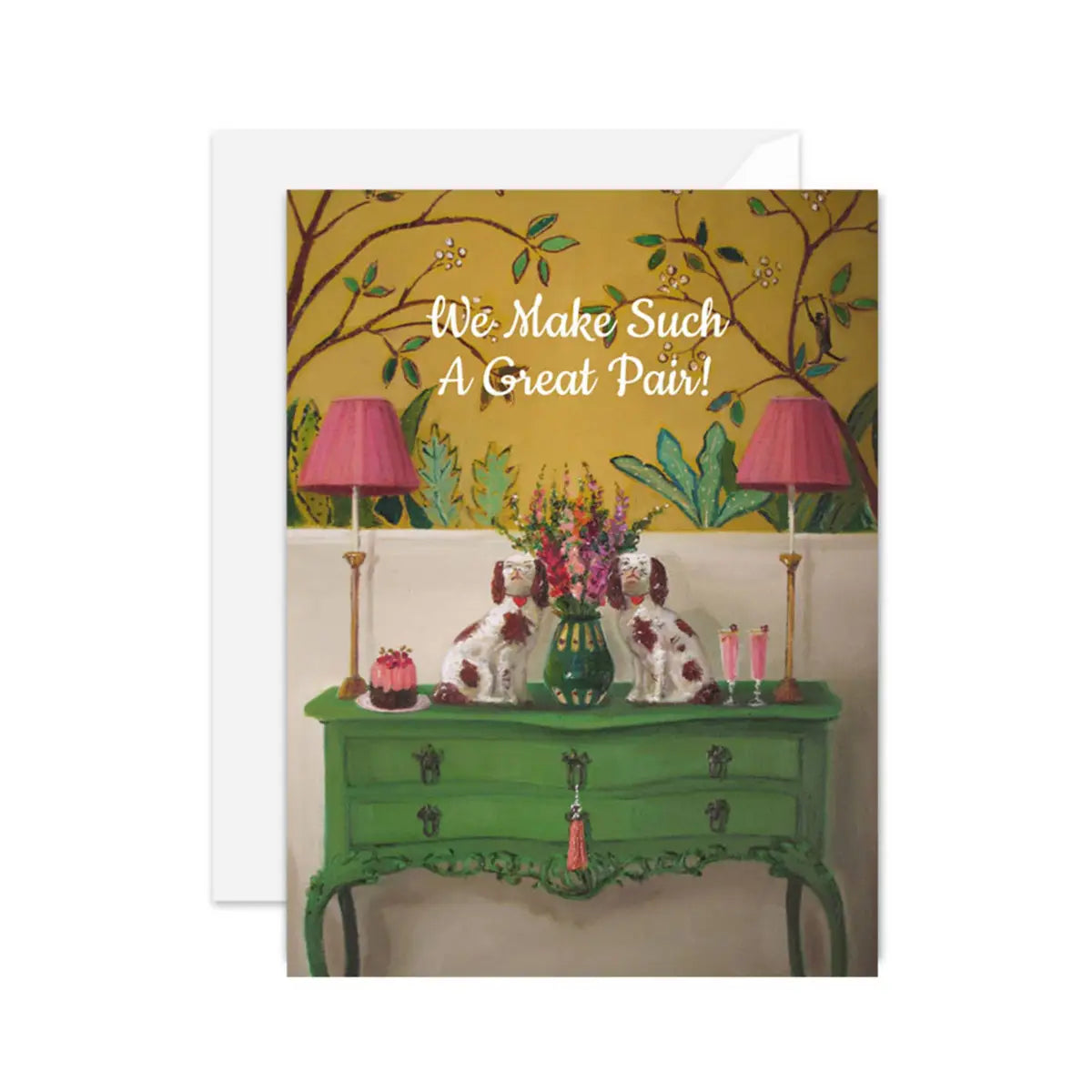 Anniversary or Friendship Card - We Make Such A Great Pair - Janet Hill - JANET HILL STUDIO