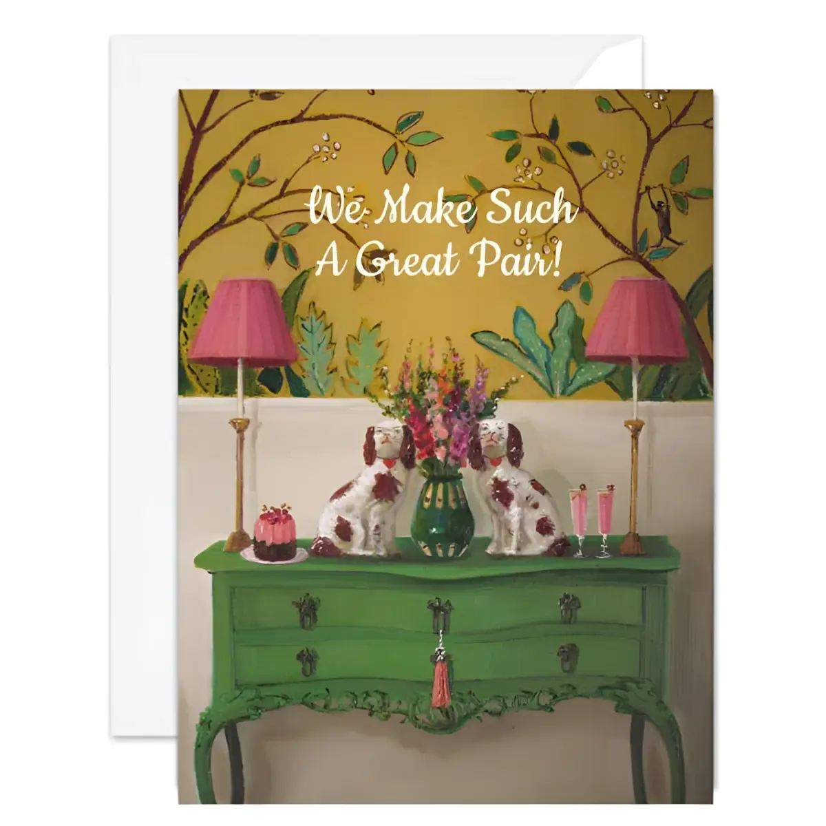 Anniversary or Friendship Card - We Make Such A Great Pair - Janet Hill - JANET HILL STUDIO