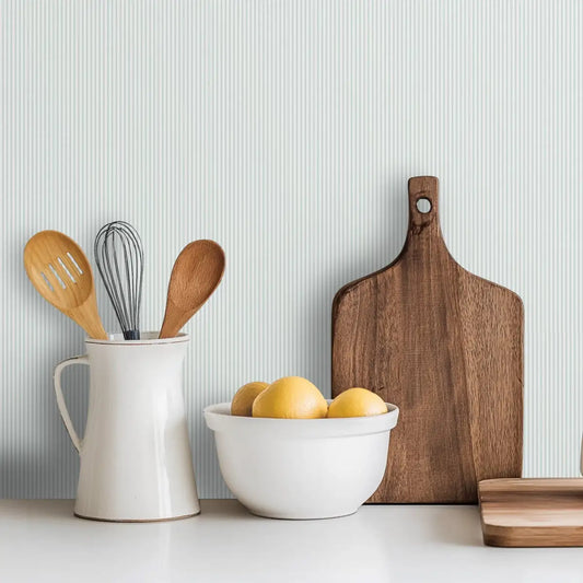Ansel Wallpaper - Pastel Mini Stripe - by Studio Stephie - Loomwell Home Goods