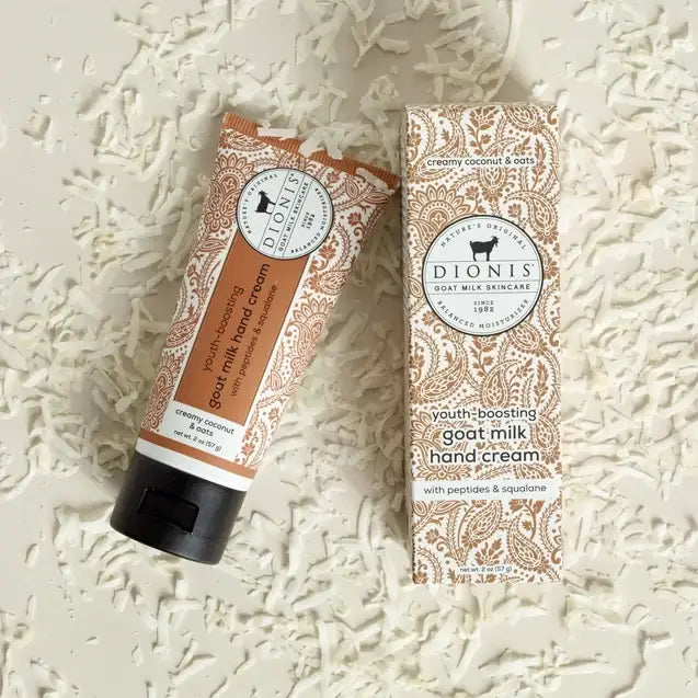 Anti-Aging Goat Milk Hand Cream - Coconut & Oats - Dionis Goat Milk Skincare
