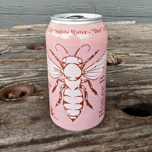 Flavored Sparkling Water with Honey - Strawberry - with Electrolytes - Wehrloom Honey