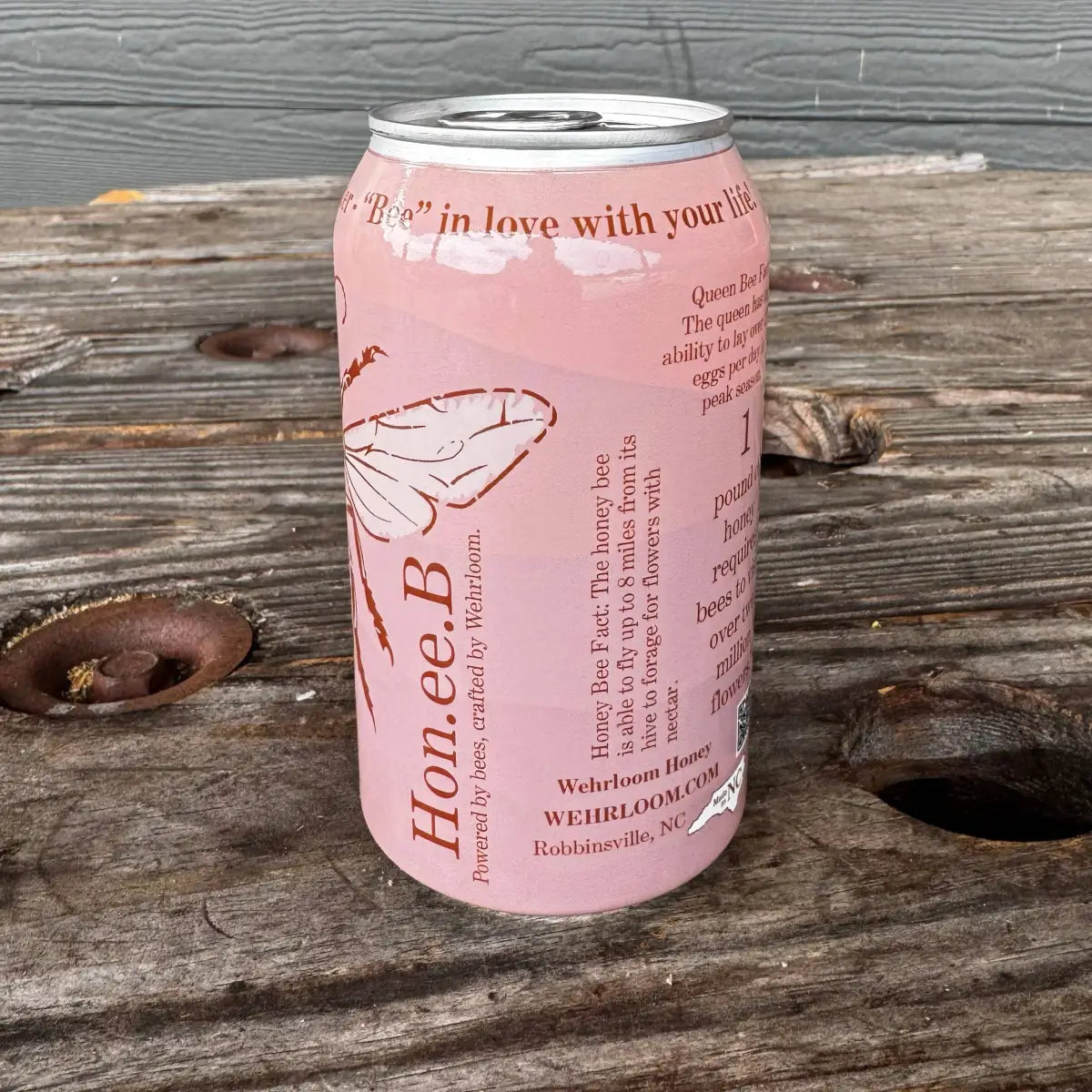 Flavored Sparkling Water with Honey - Strawberry - with Electrolytes - Wehrloom Honey