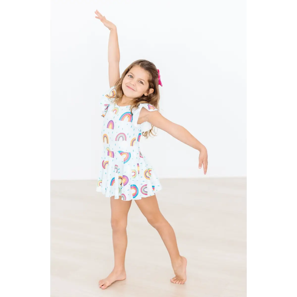 Twirl Leotard with Skirt - April Showers - Rainbow - Mila & Rose ®