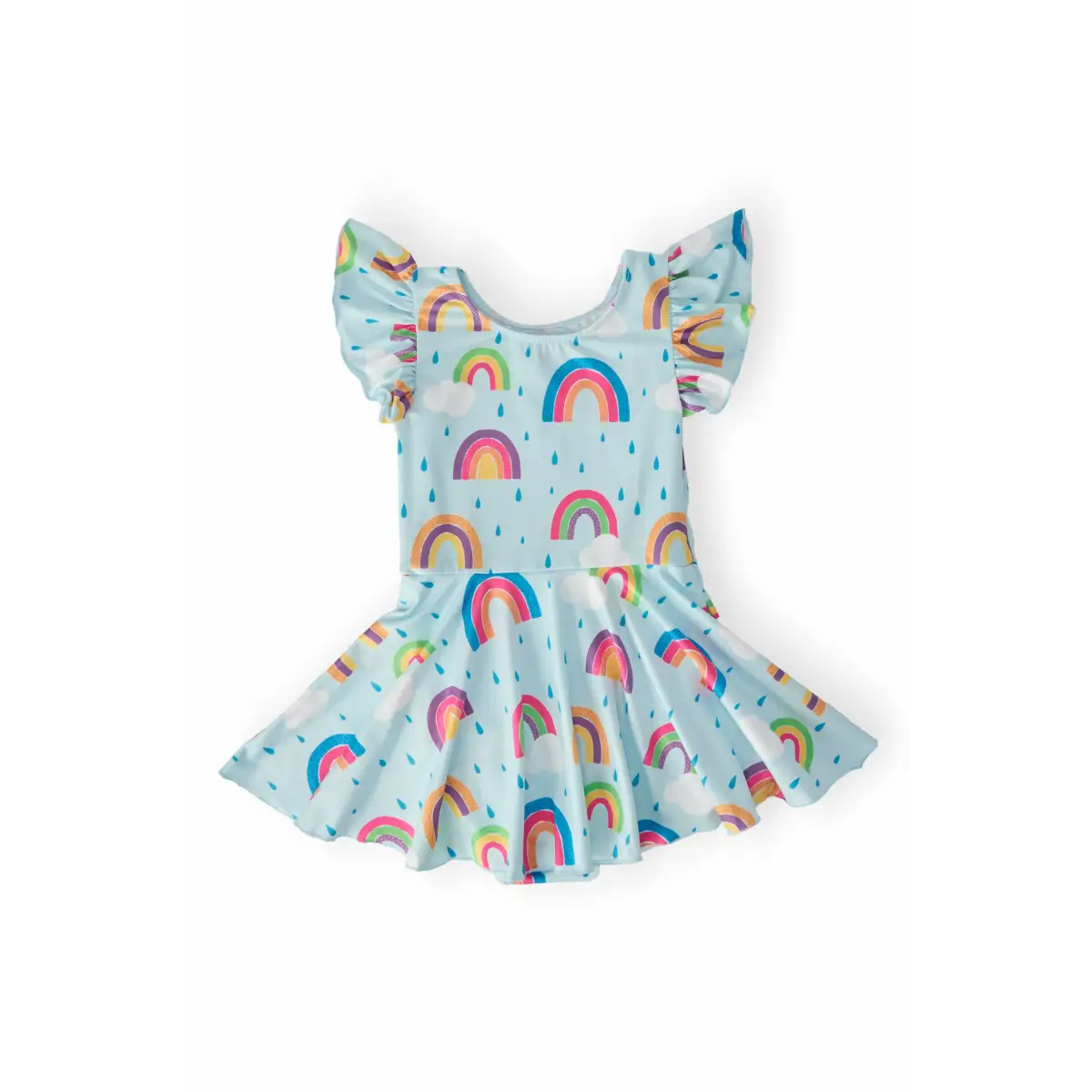Twirl Leotard with Skirt - April Showers - Rainbow - 6-12M - Mila & Rose ®