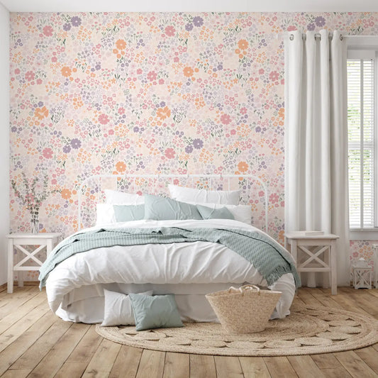 April Wallpaper - Meadow Flowers - by Antonela Fulir - Loomwell Home Goods