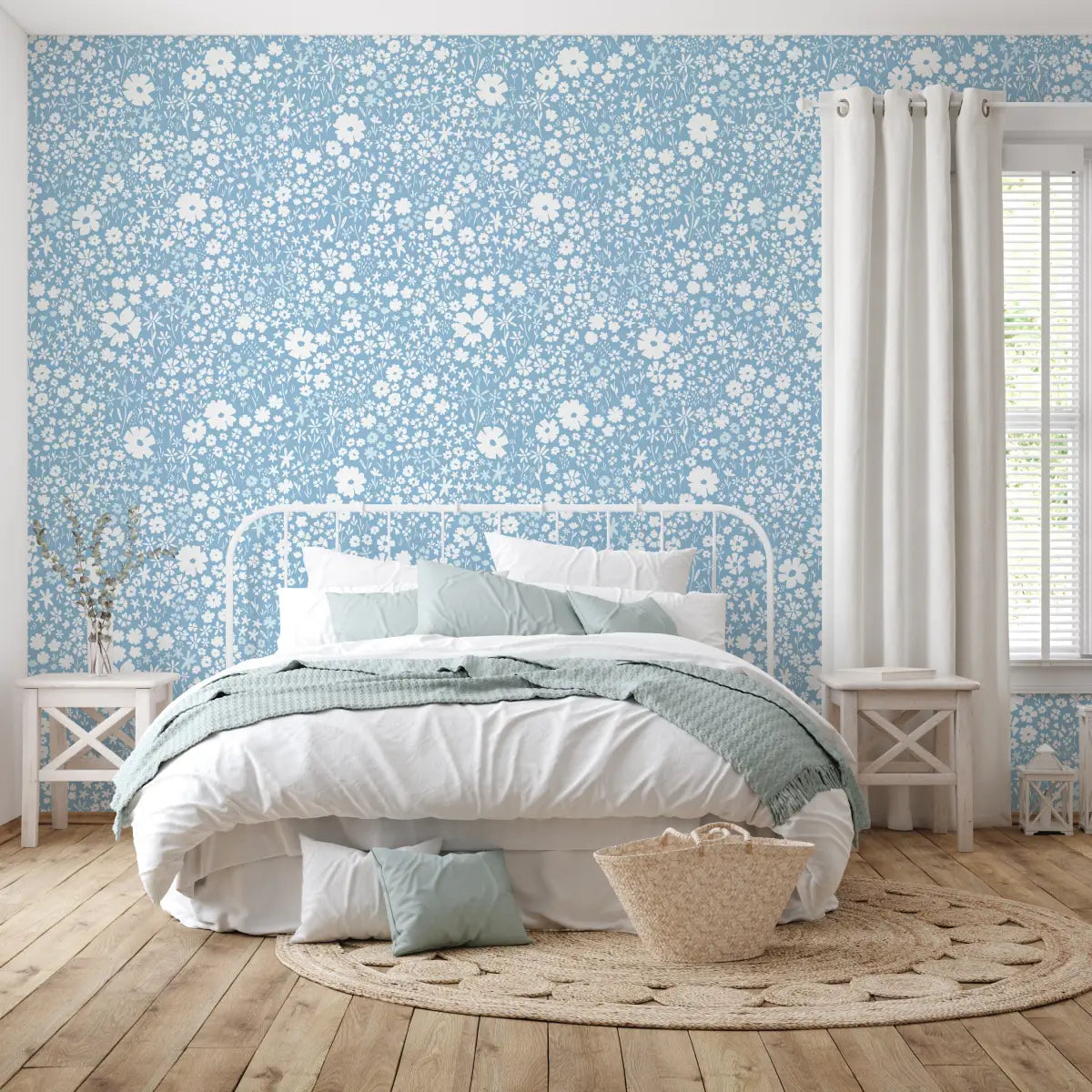 April Wallpaper - Meadow Flowers - by Antonela Fulir - Loomwell Home Goods