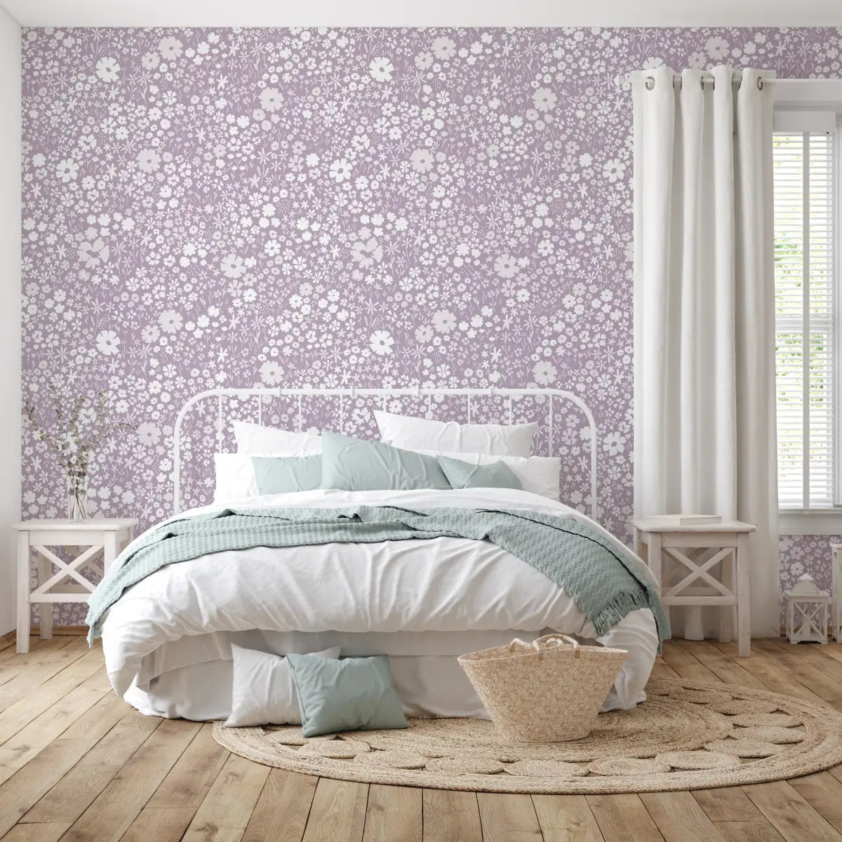 April Wallpaper - Meadow Flowers - by Antonela Fulir - Loomwell Home Goods