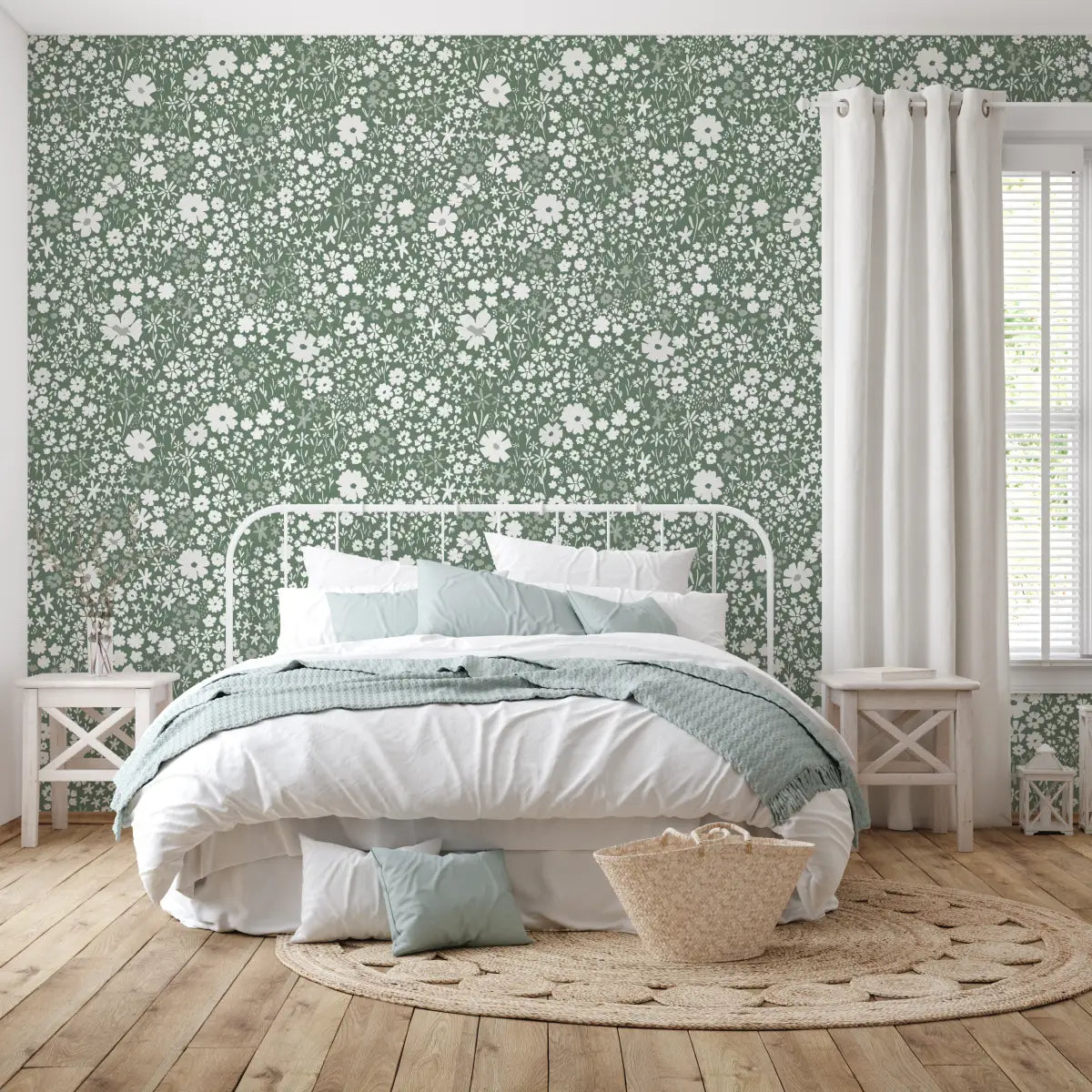 April Wallpaper - Meadow Flowers - by Antonela Fulir - Loomwell Home Goods