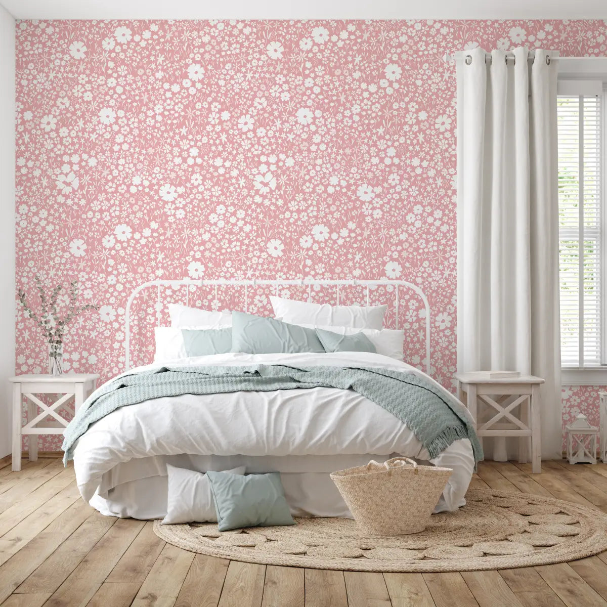 April Wallpaper - Meadow Flowers - by Antonela Fulir - Loomwell Home Goods