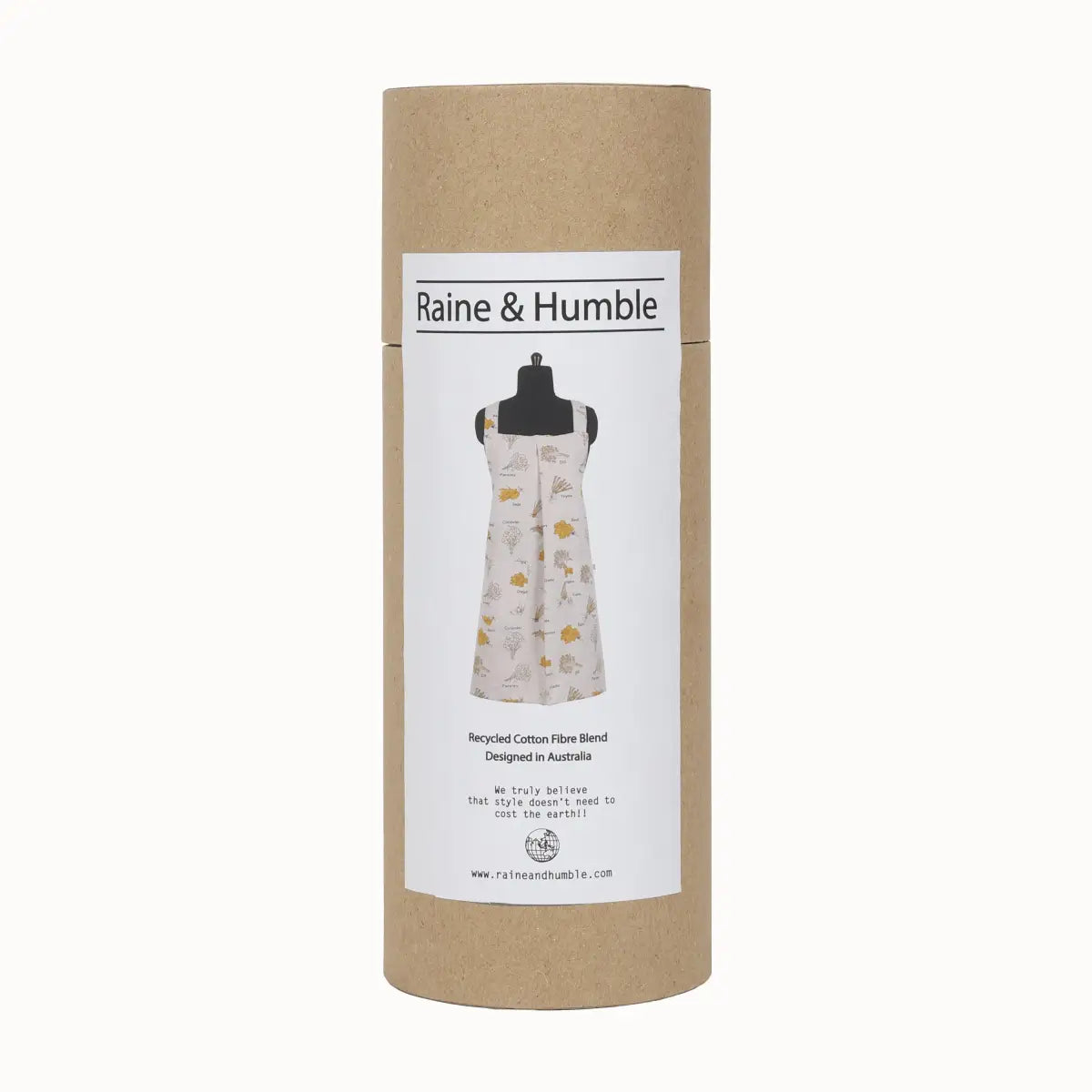 Apron - Mustard Herbs - Pinafore Style - Raine & Humble