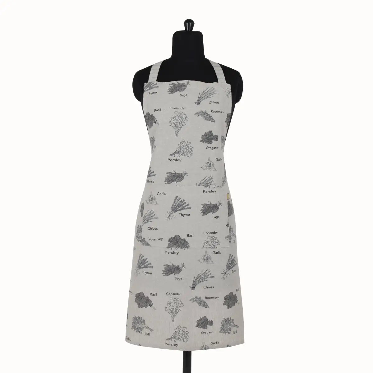 Apron - Charcoal Herbs - Standard Tie - Raine & Humble