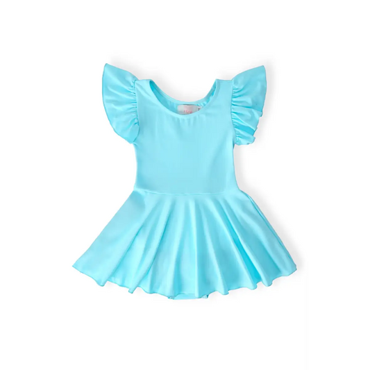 Twirl Leotard with Skirt - Aqua Blue - 6-12M - Mila & Rose ®