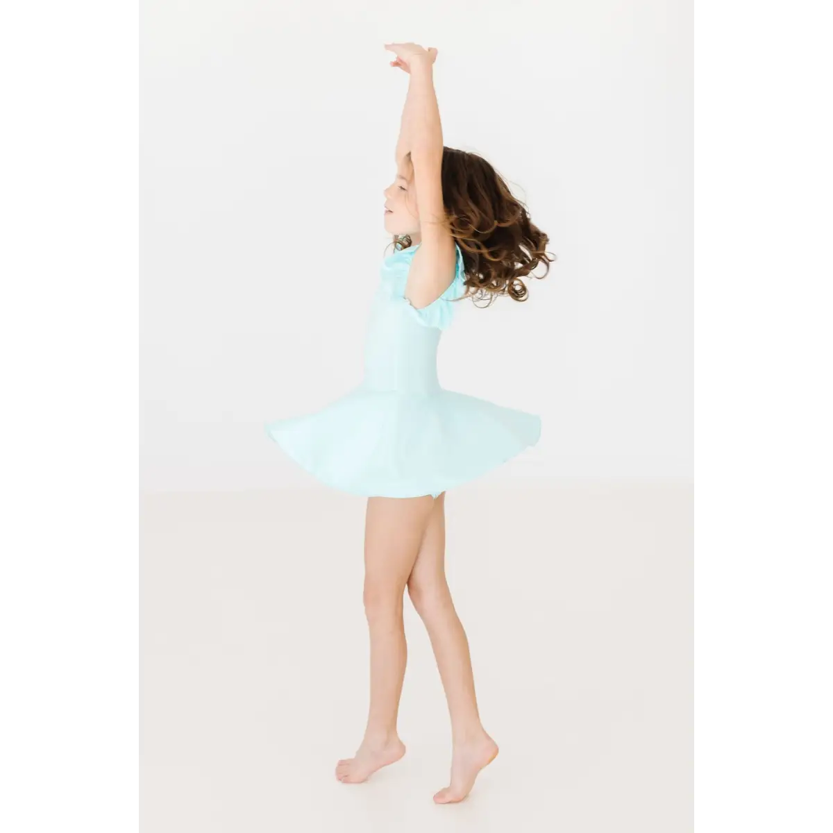 Twirl Leotard with Skirt - Aqua Blue - Mila & Rose ®